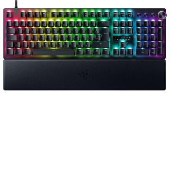 RAZER Huntsman V3 Pro (Analog Switch) - Clavier jeu AZERTY Switches Optiques Analogiques - 4 touches multimedias - Touches en PBT