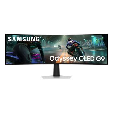 Ecran 49'' Samsung Gaming Odyssey OLED G9 - G91SD 49'' 32:9 0.03ms 144Hz 5120x1440 Incurvé 1800R 250cd/m²  HDMI DP Silver