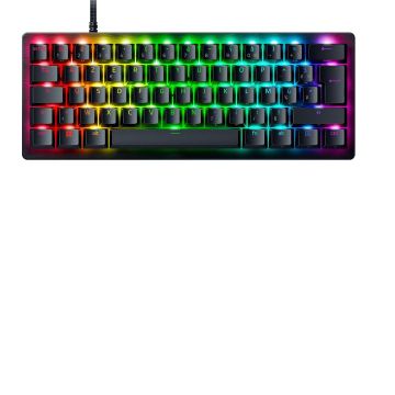 RAZER Huntsman V3 Pro Mini Noir - Clavier Gamer Optique 60%, Switches Analogiques réglables 0,1 à 4,0mm, Touches en PBT Doubleshot, AZERTY
